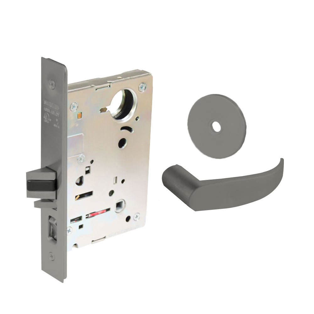 Sargent - 8237 - Classroom Mortise Lock - Heavy Duty Standard Cylinder - SFIC - Rose Trim Function - Grade 1 - US32D (Satin Stainless Steel)