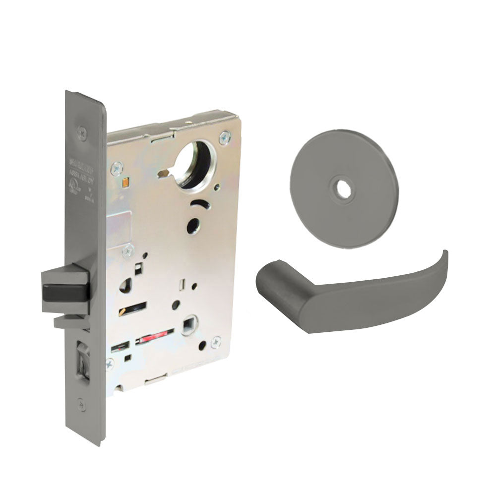 Sargent - 8237 - Classroom Mortise Lock - Heavy Duty Standard Cylinder - SFIC - Rose Trim Function - Grade 1 - US32D (Satin Stainless Steel)