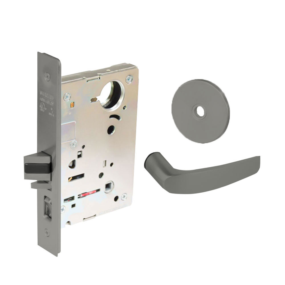Sargent - 8237 - Classroom Mortise Lock - Heavy Duty Standard Cylinder - SFIC - Rose Trim Function - Grade 1 - US32D (Satin Stainless Steel)