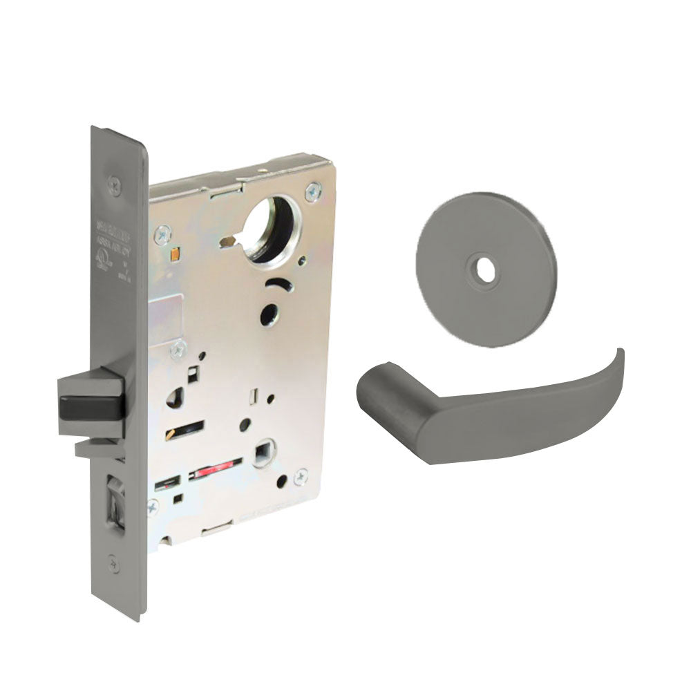 Sargent - 8237 - Classroom Mortise Lock - Heavy Duty Standard Cylinder - SFIC - Rose Trim Function - Grade 1 - US32D (Satin Stainless Steel)