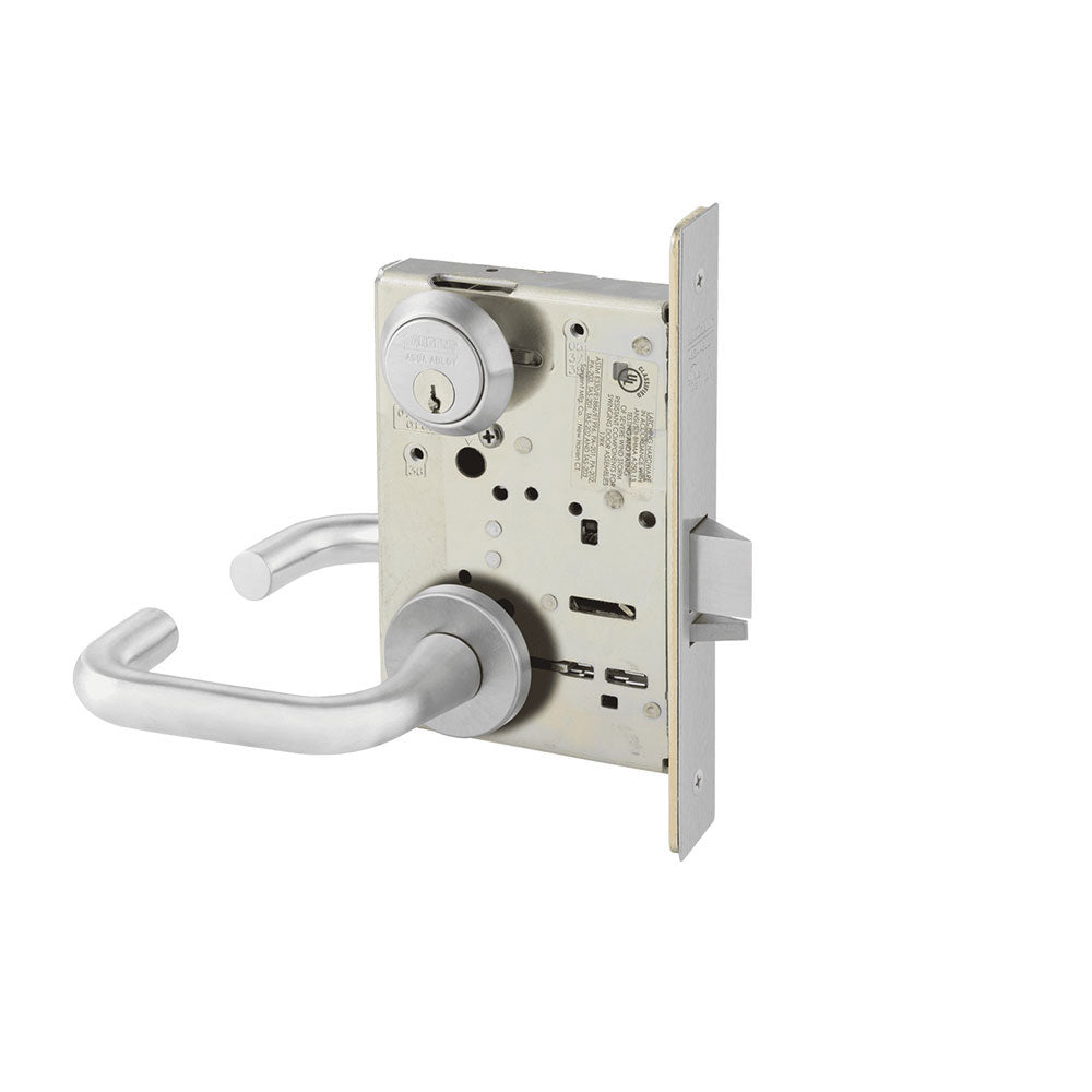 Sargent - 8273 - 24V Electrified Mortise Lock - Double Cylinder - Fail-Secure - Keyed Different - Rose Trim Function - Grade 1