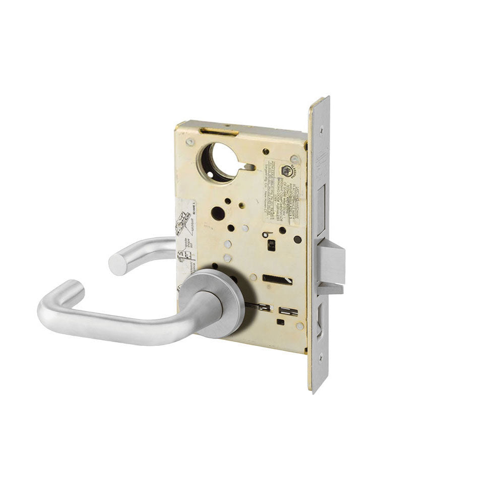 Sargent - 8273 - 12V Electrified Mortise Lock - Double Cylinder - Fail-Secure - Less Cylinder - Rose Trim Function - Grade 1