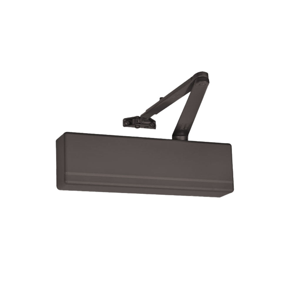 Sargent - 351 - Powerglide Cast Iron Surface Door Closer - Standard and Top Jamb Applications - Plastic Cover - Grade 1 - 10BE (Dark Anodized, Satin Bronze)