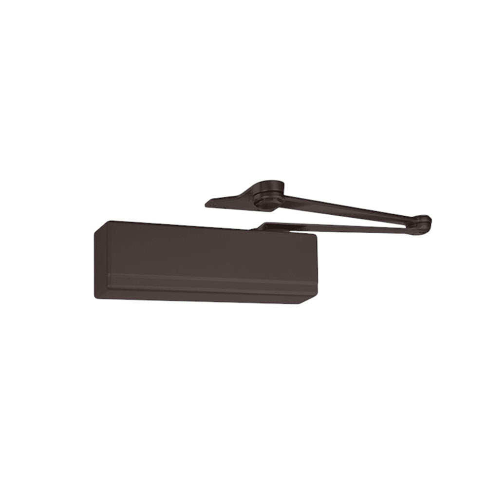 Sargent - 351 - Powerglide Cast Iron Surface Door Closer - Parallel Arm Applications - Plastic Cover - Grade 1 - 10BE (Dark Anodized, Satin Bronze)