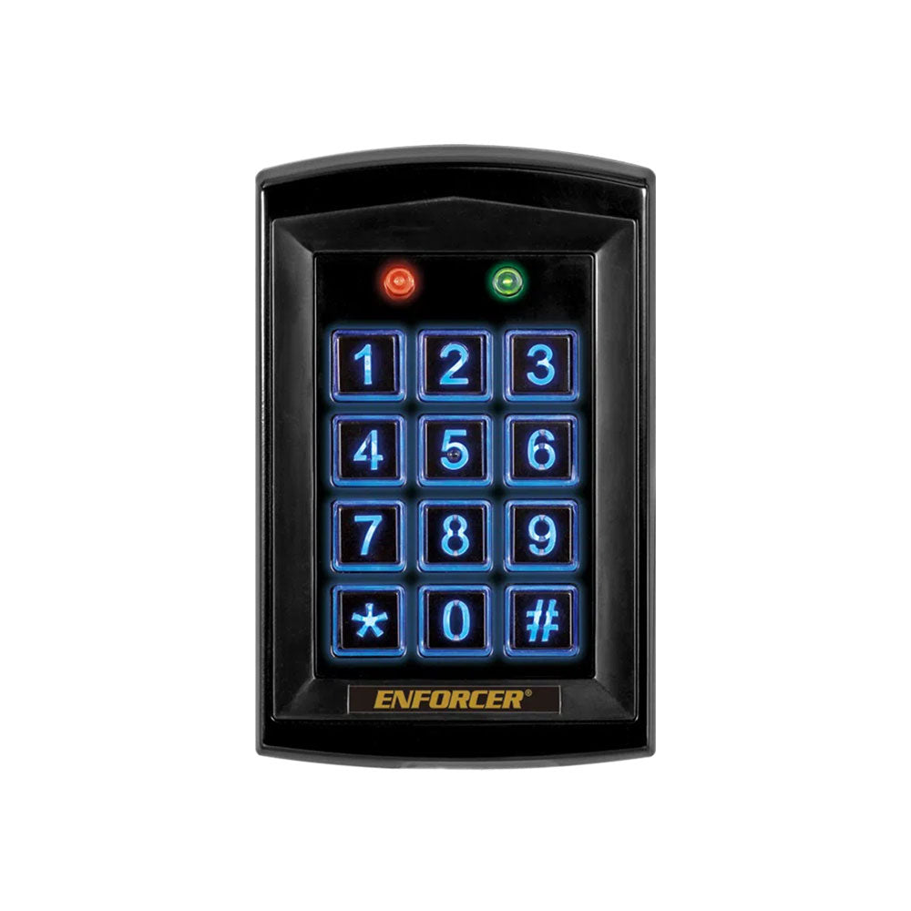 SECO-LARM SK-1323-BPQ Sealed Black Housing Weatherproof Stand-Alone Keypad with Proximity Card Reader