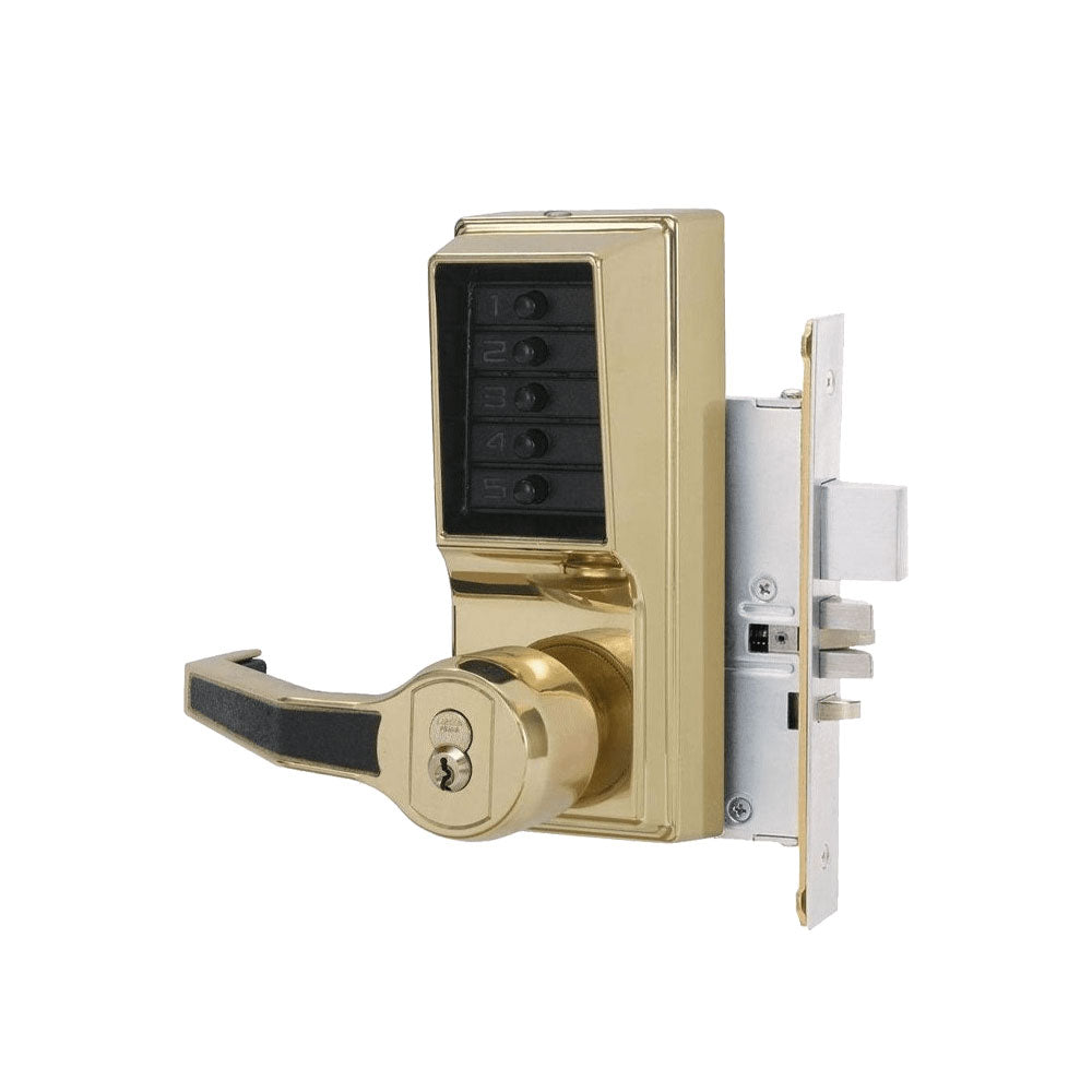 Simplex - 8148 - Mortise Combination Lever Lock with Deadbolt and Key Override - Passage Lockout