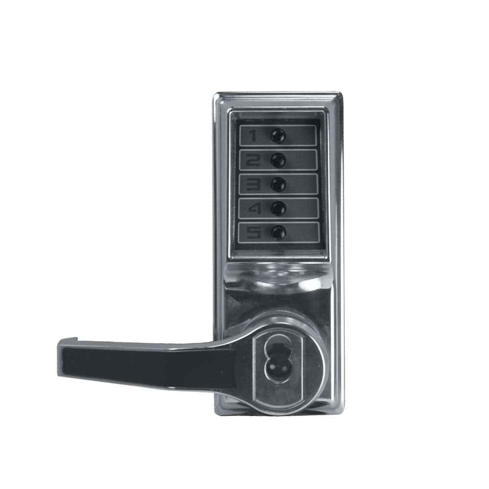 Simplex - L1021 - Mechanical Pushbutton Cylindrical Lever Lock with Combination Entry Function and Key Override - 2-3/4" Backset