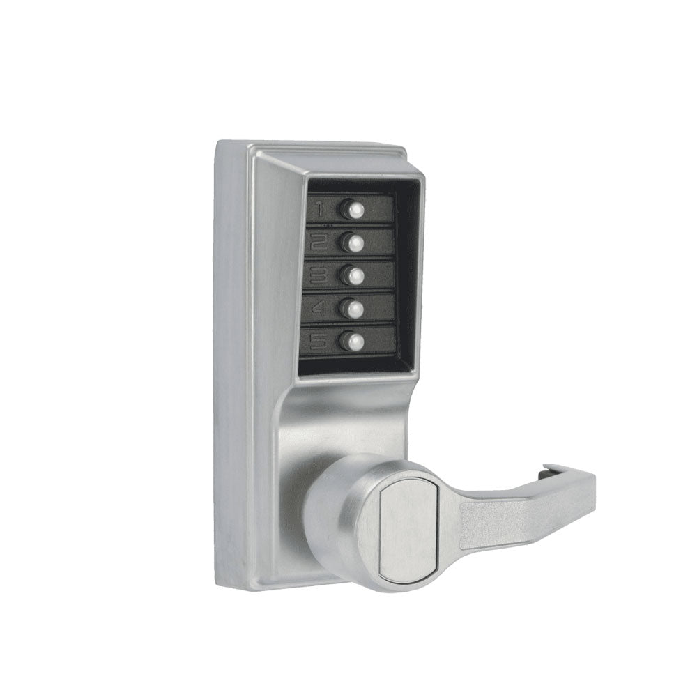 Simplex - L1012 - Mechanical Pushbutton Cylindrical Lever Lock with Combination Entry Function - 2-3/8" Backset