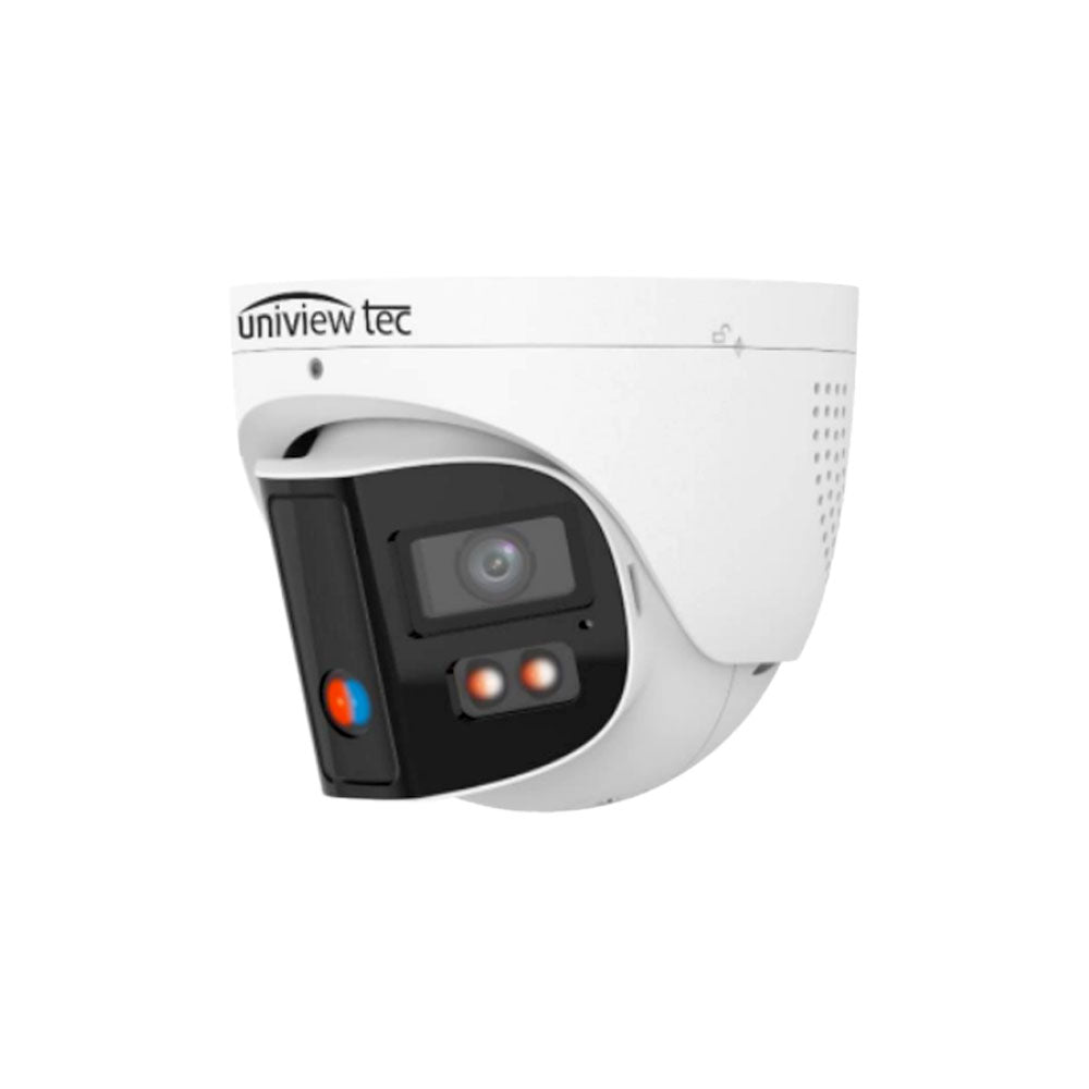 Uniview Tec IPT4K180CAIX 8MP 4K Multi-Lens ColorHunter AI Turret Camera - Ultra-Wide View - Full-Color Night Vision