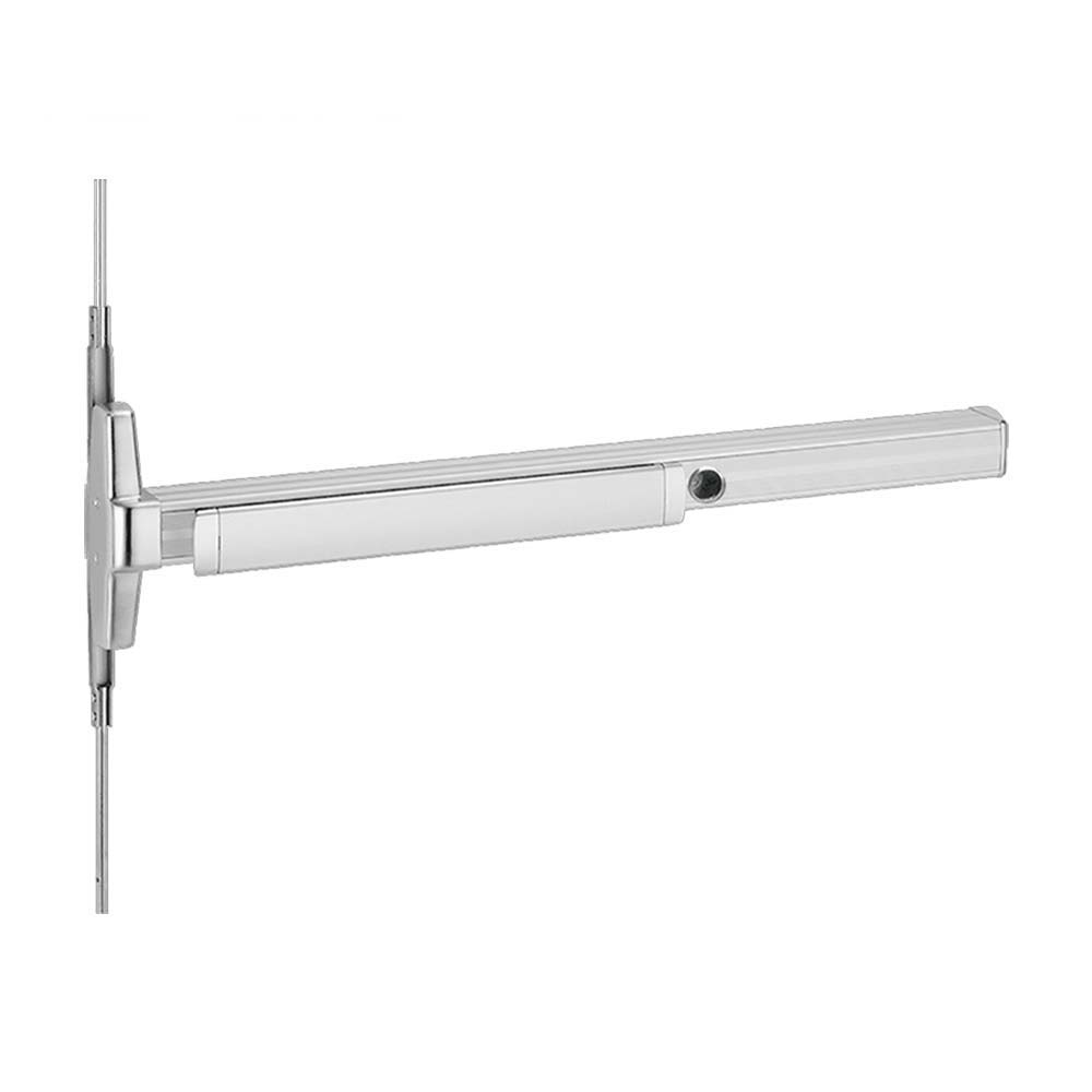Von Duprin - CD33A47A - Concealed Vertical Rod Exit Device with Narrow Stile Pushpad - Exit Only - Less Trim - Cylinder Dogging - Grade 1