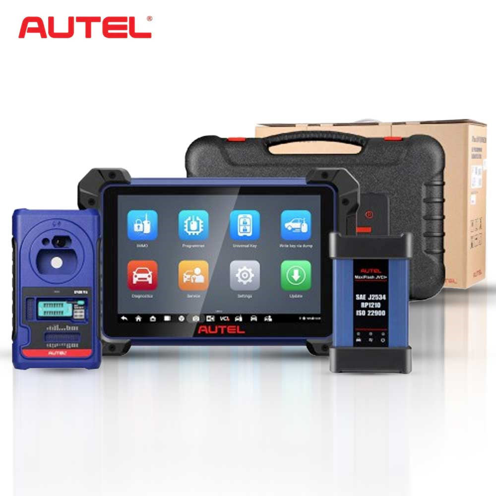 Autel MaxiIM IM608 PRO II and G-BOX2 Key Programming and Diagnostic Tools Full Adapters Bundle with OTOFIX White Smart Key Watch