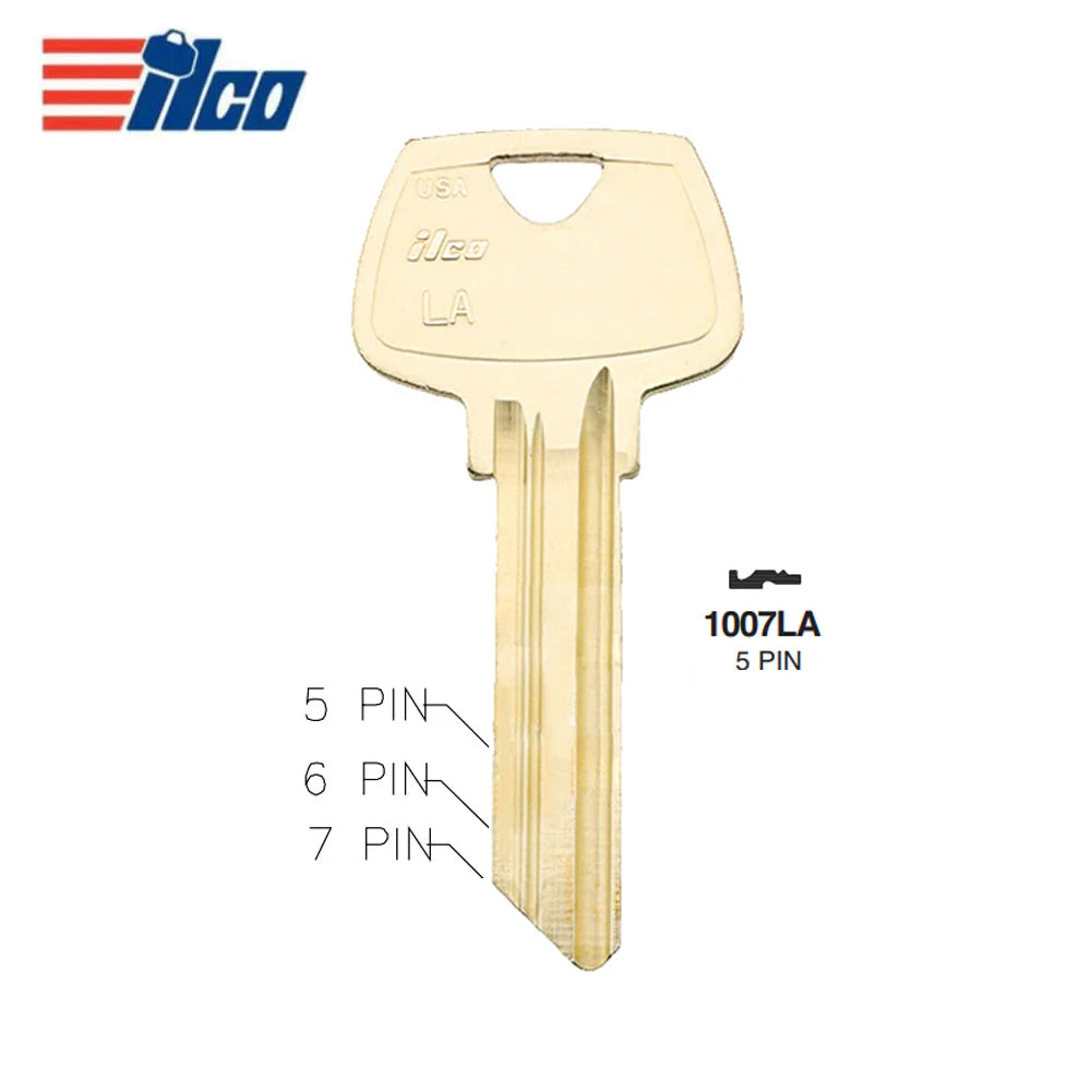 1007LA 5-Pin Sargent Commercial & Residencial Key Blank - SAR-8 / 1007LA
