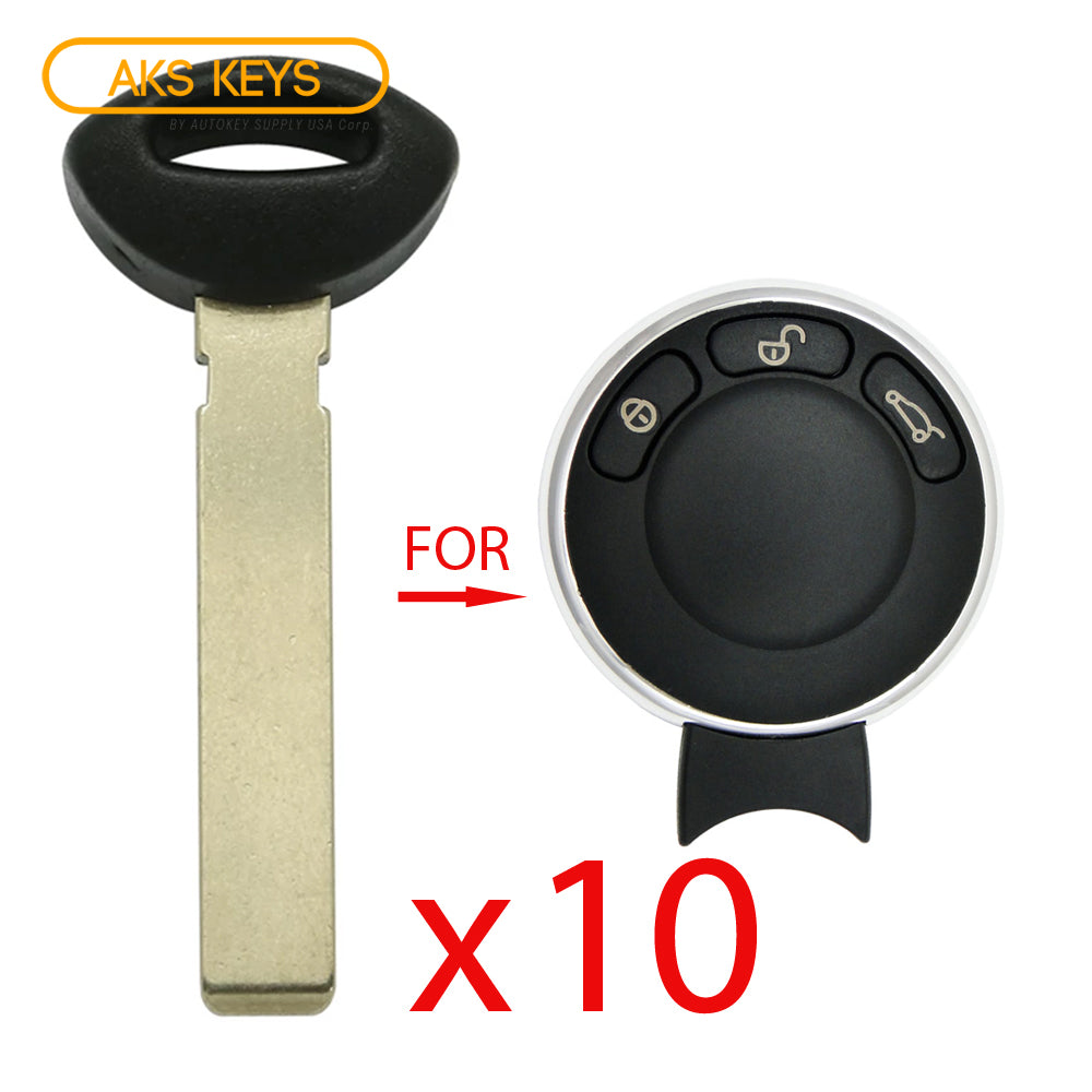 2010 - 2014 Mini Cooper Emergency Key (10 Pack)