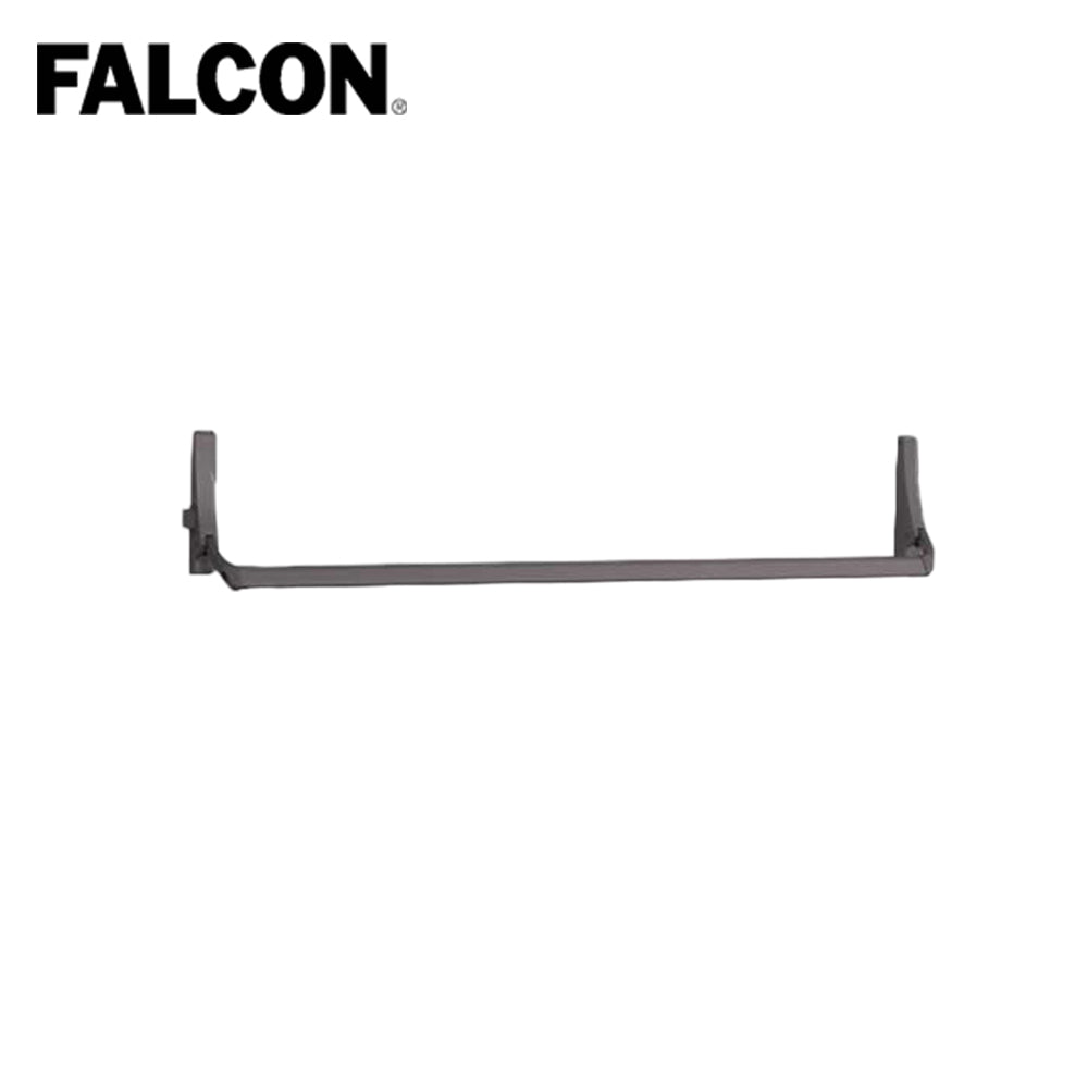 Falcon Rim Crossbar Exit Device - Night Latch Single Door Applications - 44 Right Hand Reverse - 313 (Dark Bronze Anodized Aluminum)