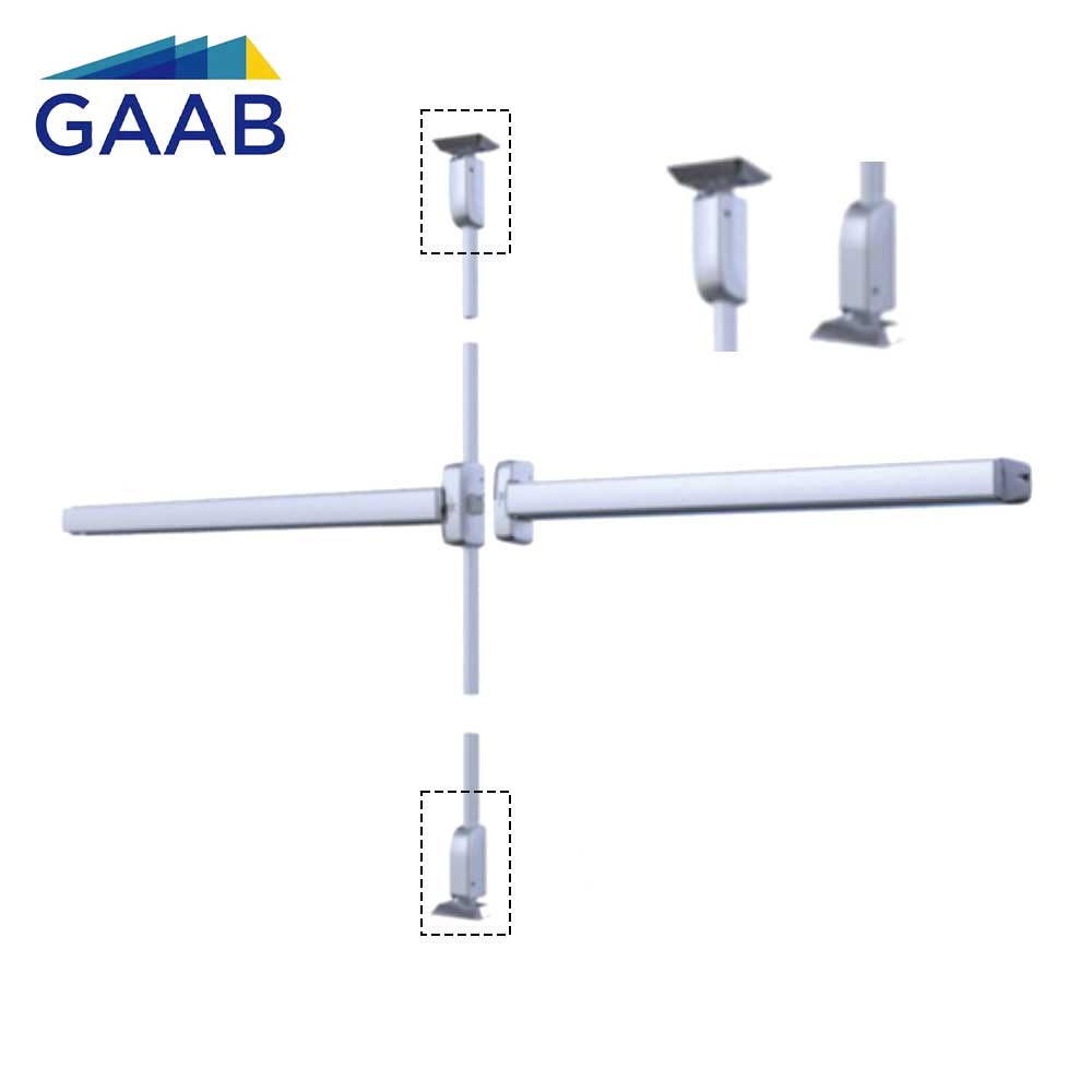GAAB T291-07 Latch Cases Fire Resistant - Satin Chrome