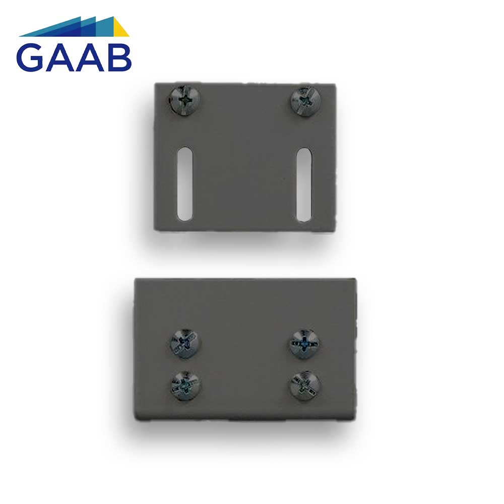 GAAB T376-01 Mounting Receiver For Rim Exit Devices - Black