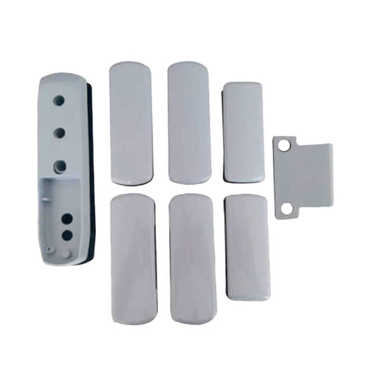 GAAB T380-04B Crossbar Exit Device Mounting Kit For Double Leaf Glass Door - Satin Chrome