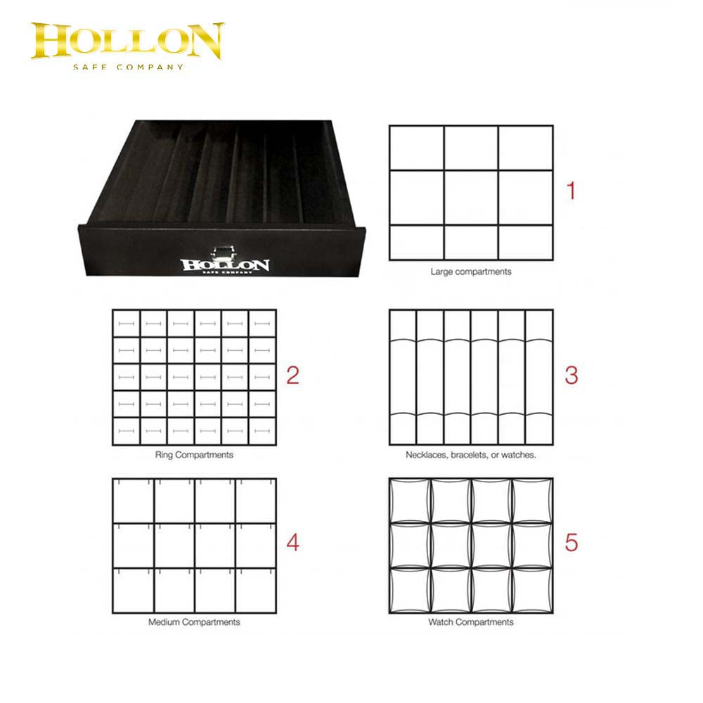 Hollon 685E-JD Fire & Burglary Jewelry Safe with Electronic Lock