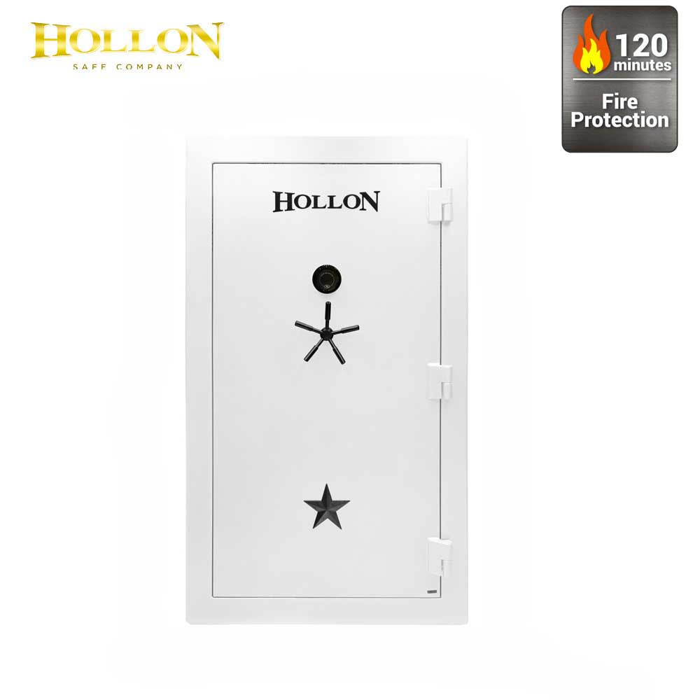 Hollon RG-42C Dial Combination Lock Republic Gun Safe 42 Long Gun Capacity (White)