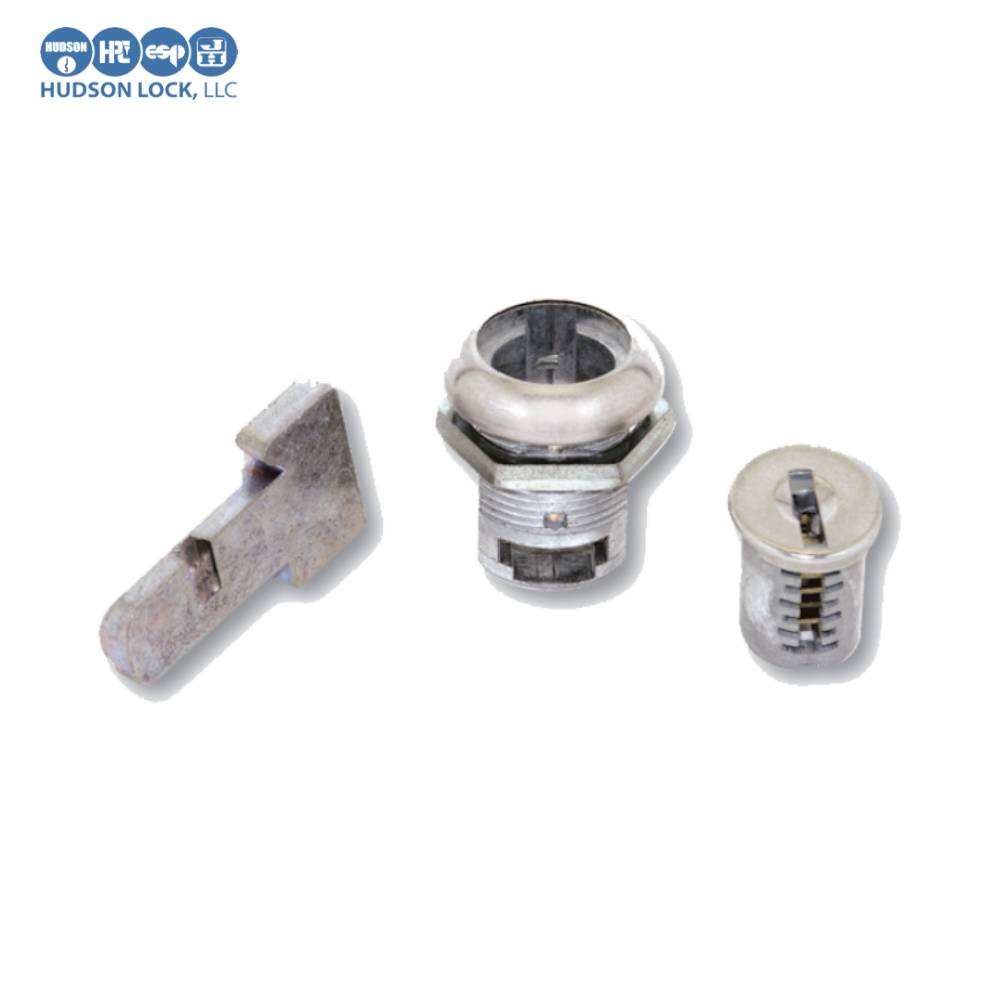 Hudson Lock Metal Desk Drawer Lock KA 202, Stainless Steel Appearance