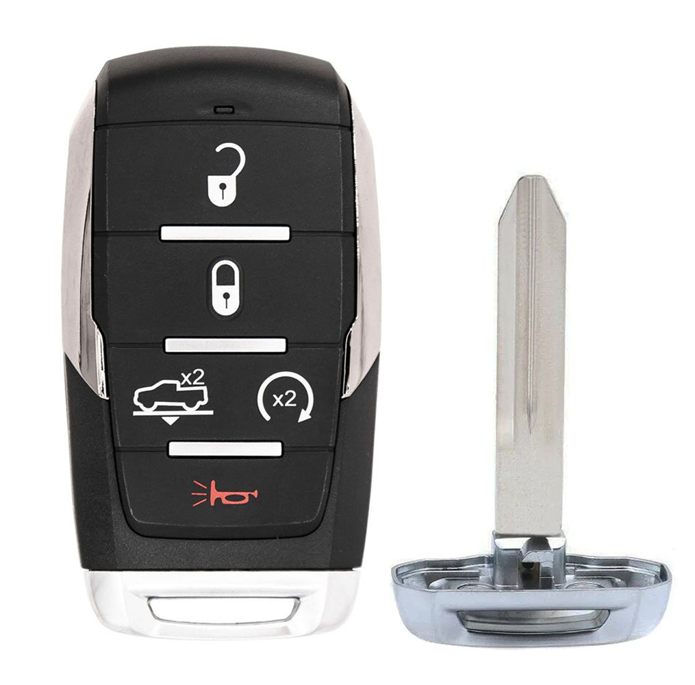 2024 RAM 1500 Smart Key 5B FCC# OHT-4882056 - Silver Sides - Aftermarket