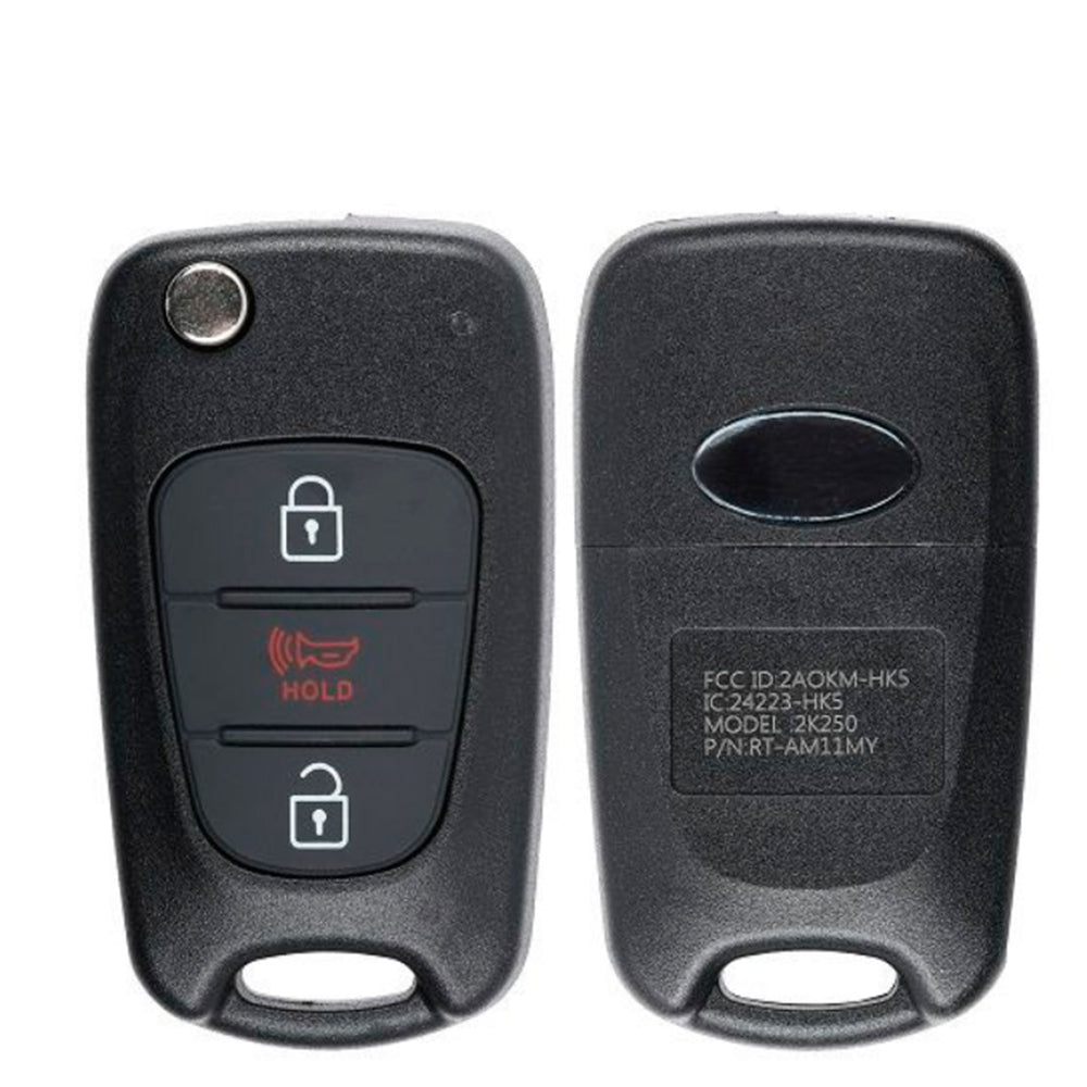 2010 2011 Kia Soul Flip Key Fob 3B FCC# NY0SEKSAM11ATX (AM11MY)
