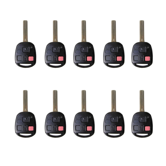 2002 - 2008 Lexus Key Fob 3B FCC# HYQ1512V - 4D68 Chip - 89070-60801 (10 Pack)