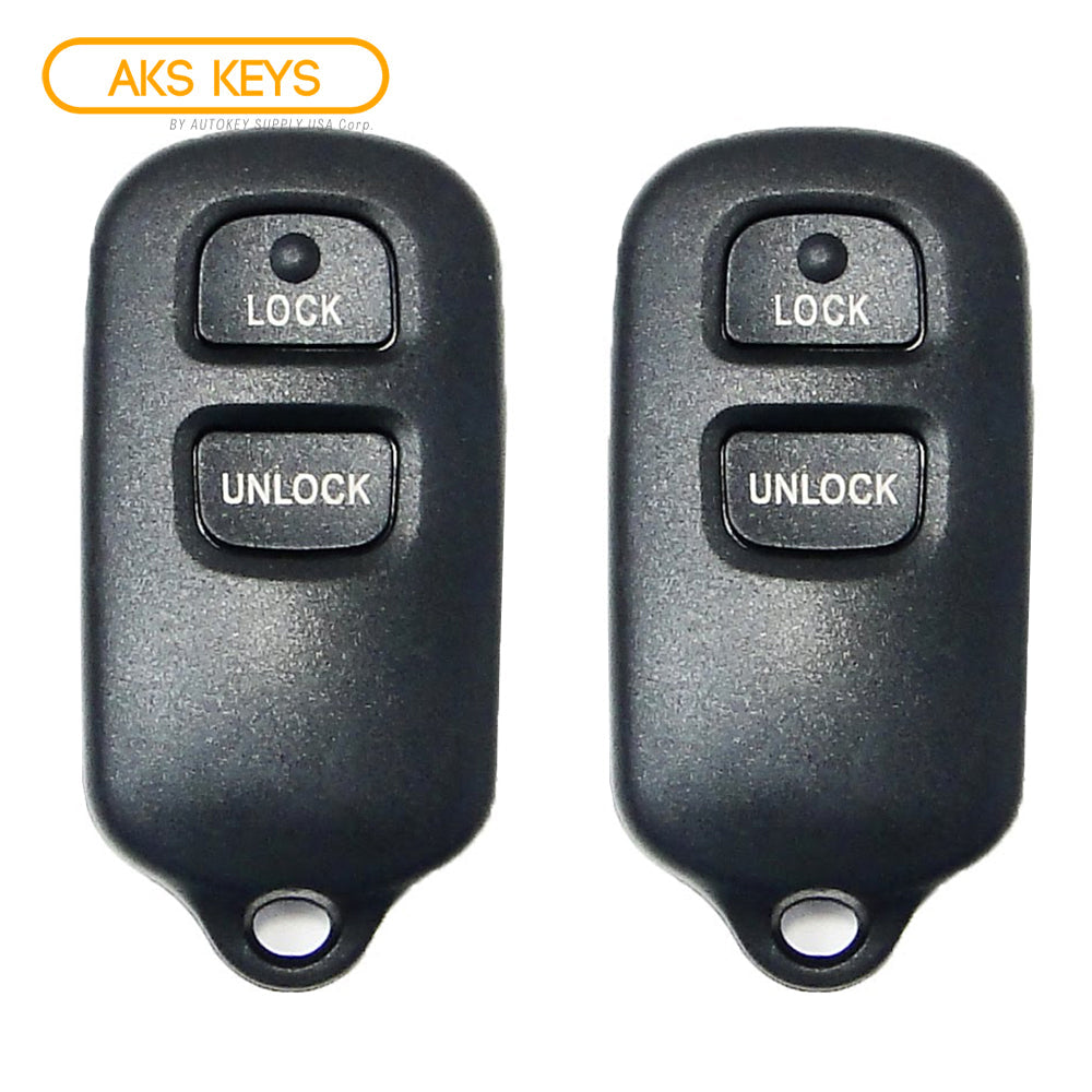 1999 - 2008 Toyota Remote Control 3B FCC# GQ43VT14T (2 Pack)