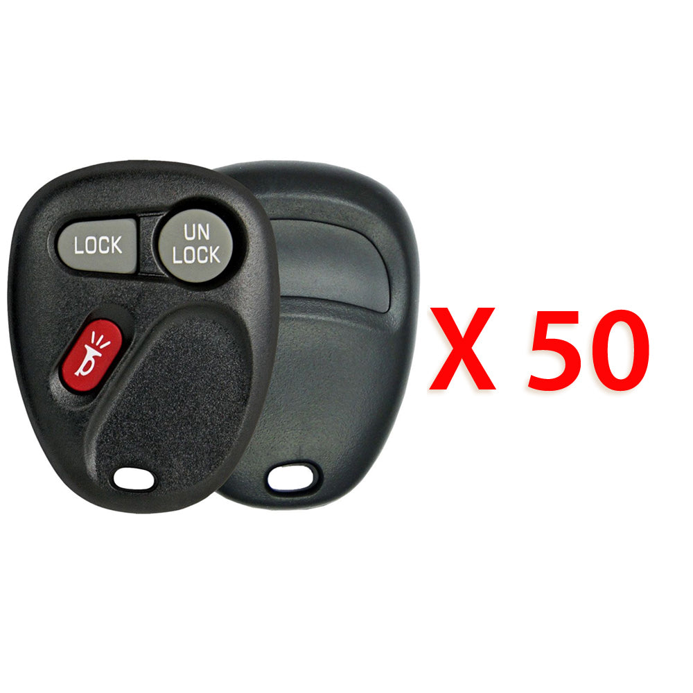 1998 - 2004 Cadillac Chevrolet GMC Remote Shell 3B for FCC# KOBUT1BT & KOBLEAR1XT (50 Pack)