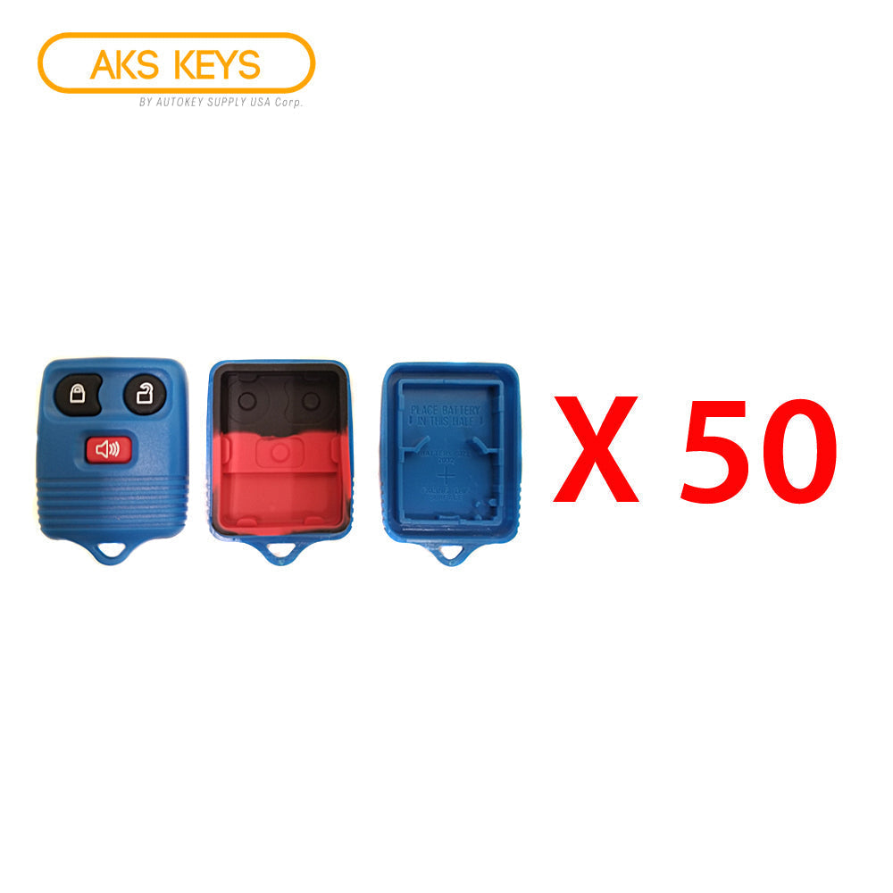 1999 - 2011 Ford Dark Blue Remote Shell (50 Pack)