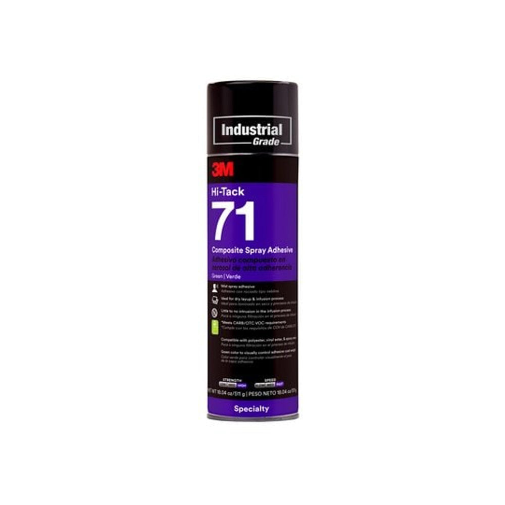 3M - 14329 - Hi-Tack Composite Spray Adhesive 71 - Green - 24 fl oz