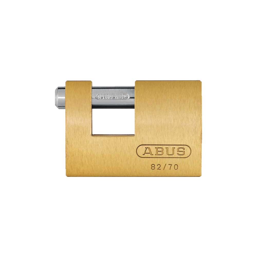 ABUS - 82/70 - Automatic Locking Brass Padlock with Optional Keying - 2-25/32 Inch Width