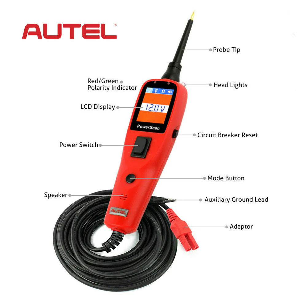 Autel MaxiSYS MS906 Pro Diagnostic Scanner and Key Programmer with Power Scan PS100 Car Battery Circuit Tester