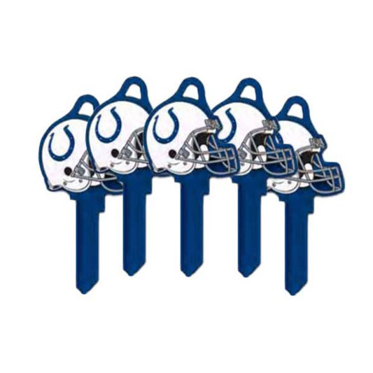 ILCO - NFL-KW1 TeamKeys - Helmet Edition Key Blank - Indianapolis Colts - Pack of 5