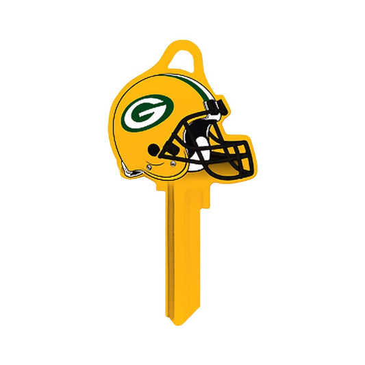 ILCO - NFL-KW1 TeamKeys - Helmet Edition Key Blank - Green Bay Packers - Pack of 5
