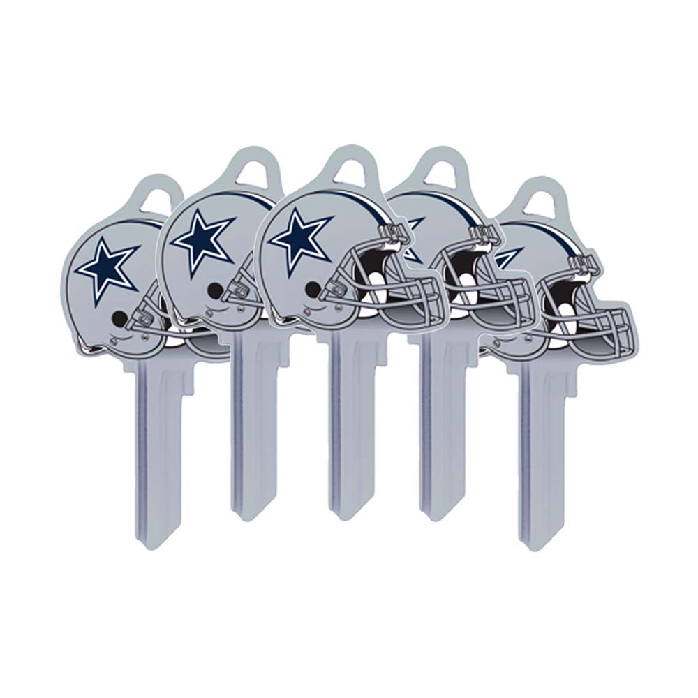ILCO - NFL-SC1 TeamKeys - Helmet Edition Key Blank - Dallas Cowboys (5 Pack)