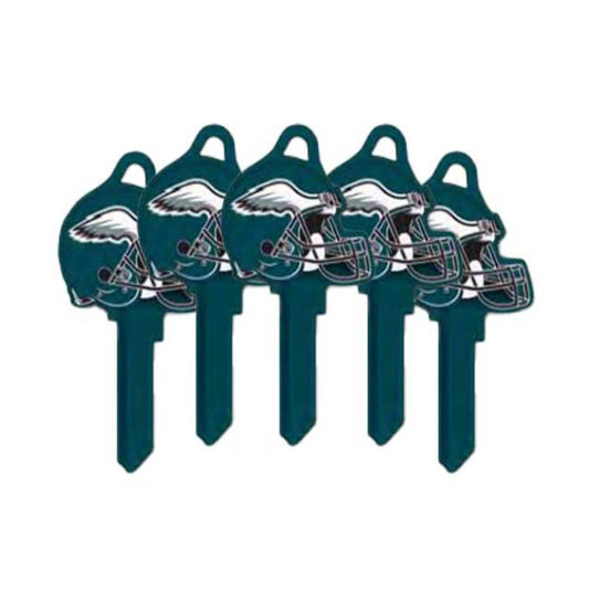 ILCO - NFL-SC1 TeamKeys - Helmet Edition Key Blank - Philadelphia Eagles - Pack of 5