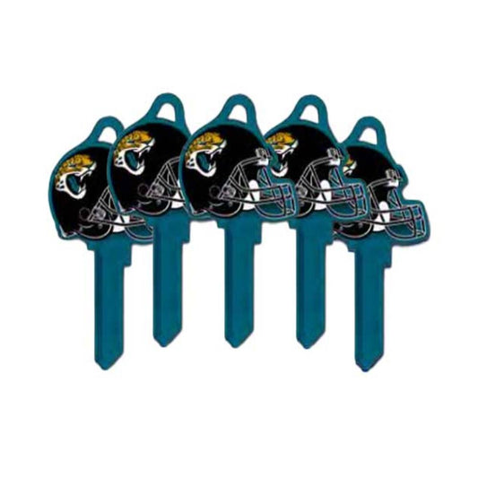 ILCO - NFL-SC1 TeamKeys - Helmet Edition Key Blank - Jacksonville Jaguars - Pack of 5