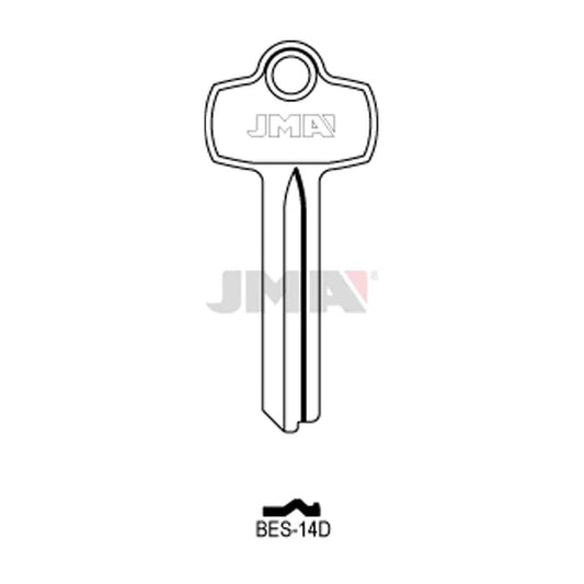 JMA BES-14D / A1114B - BEST B Keyway - BEST IC Core Key Blank