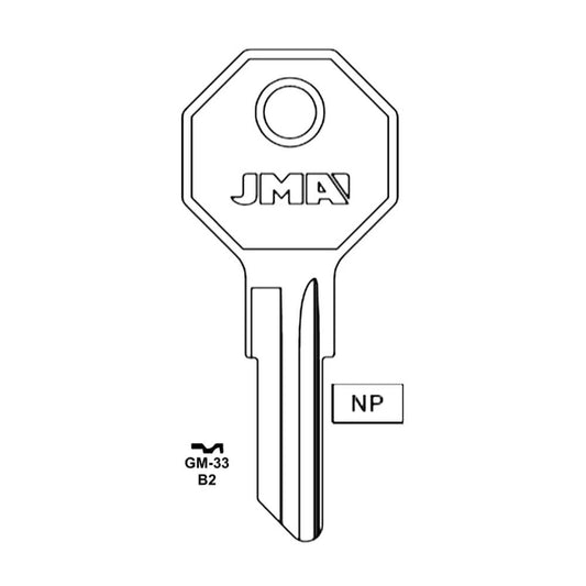 GM Key Blank - H1098M / GM-33