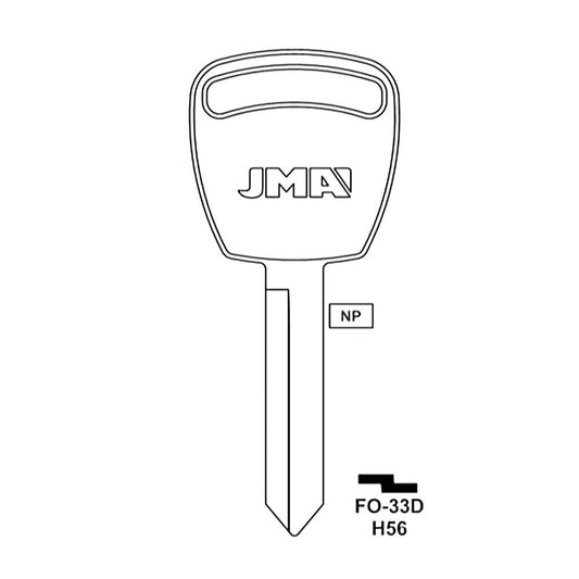 Ford Key Blank - H56 / FO-33D