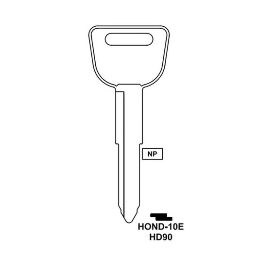 Honda Acura Key Blank - HD90 / HOND-10E