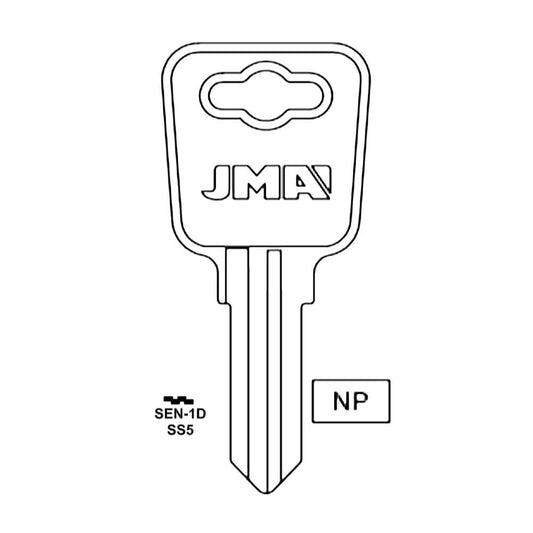 1637 Sentry Safe Commercial & Residencial Key Blank- SS5 / SEN-1D