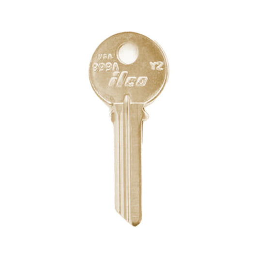 ILCO Y2-BR 6-Pin Yale Key Blank - Brass