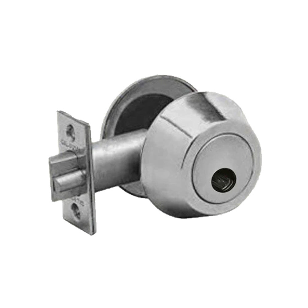 Cal-Royal - GL220 - Single Cylinder Gate Latch Less Core with Standard Duty and  2-3/4" Backset - Grade 2 - US26D - Satin Chromium Plated (626)