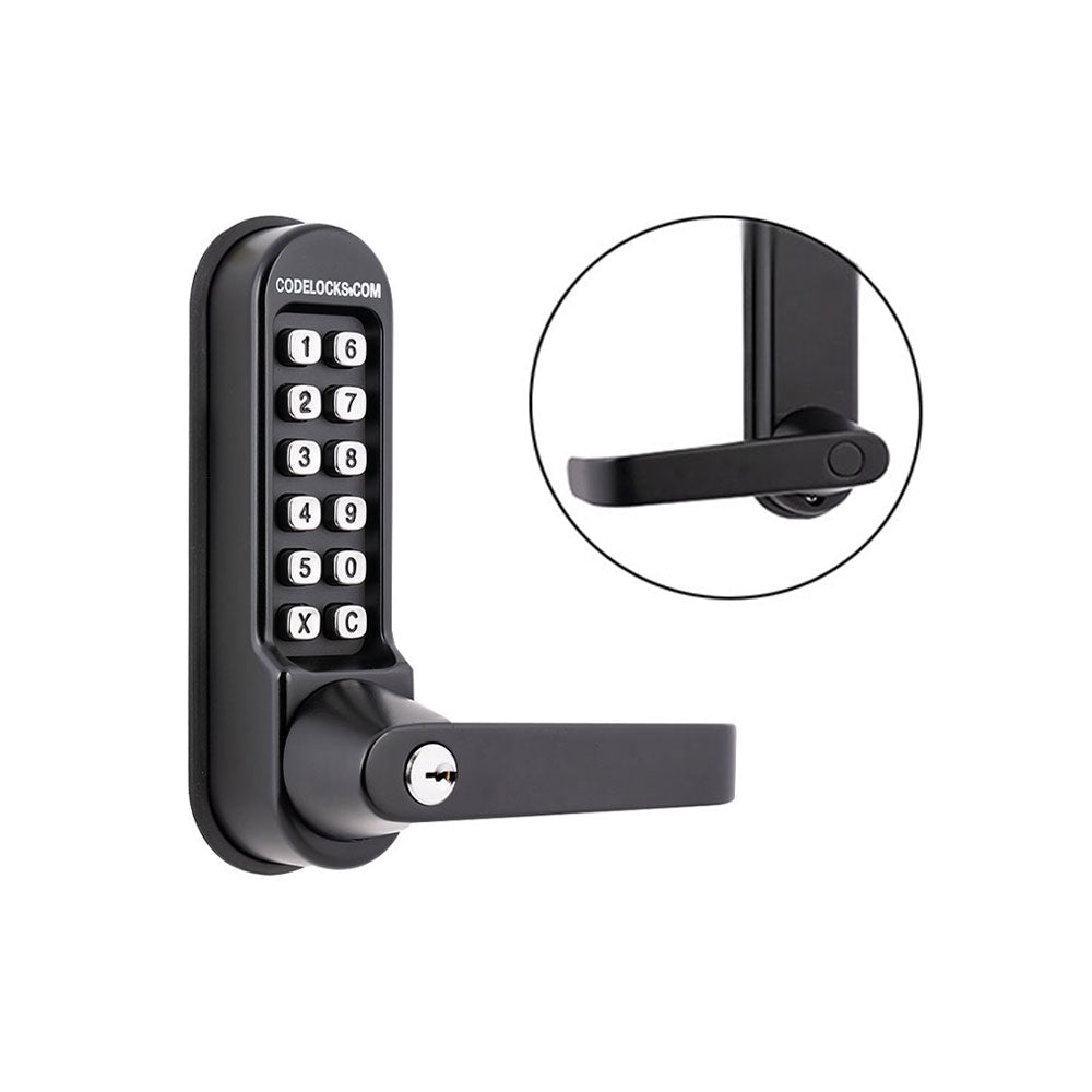 Codelocks CL510 Heavy Duty Tubular Mortise Lock with Key Override