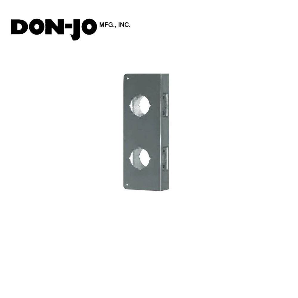Don-Jo - 946-S-CW - Wrap Around Plate 22 Gauge Steel 12 Height and 4-1/2 Width with 6 CTC - S (Satin Stainless Steel Finish-630)
