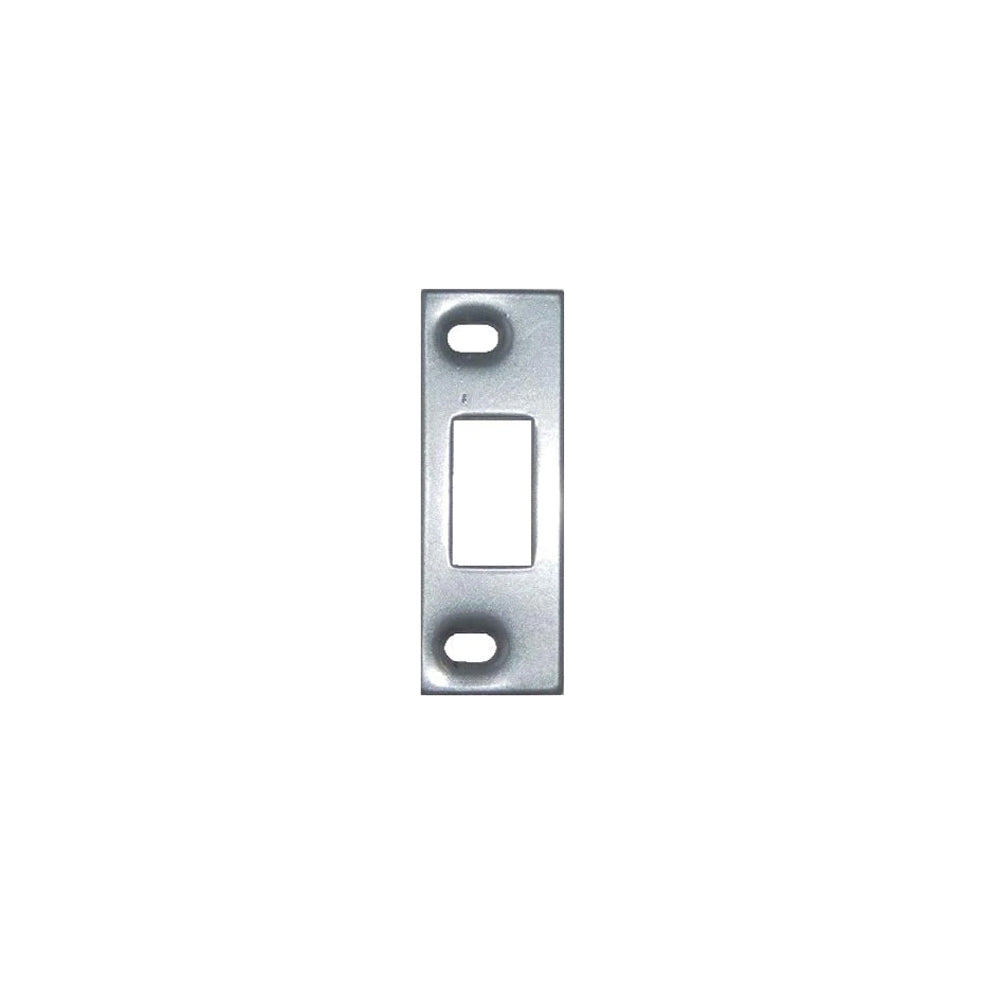 Don-Jo - A-2-SDS-SL - Adjustable Deadbolt Strike 13 Gauge Steel with 3-3/8 Height and 1-1/4 Width - SL (Aluminum Painted Finish)
