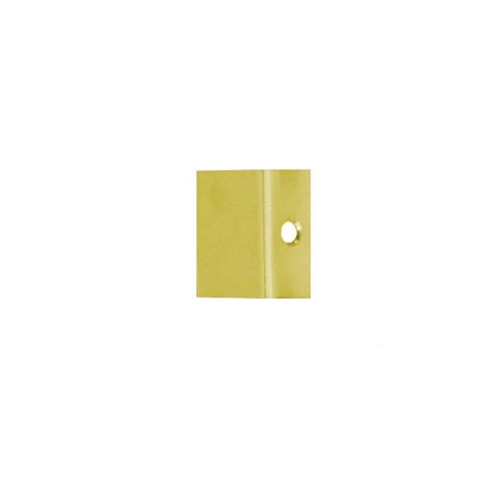 Don-Jo - AP-34-605 - Angle Plate Edge Protector for Flip Guard 1/2 Length and 1 Width - 605 (Bright Brass Finish)