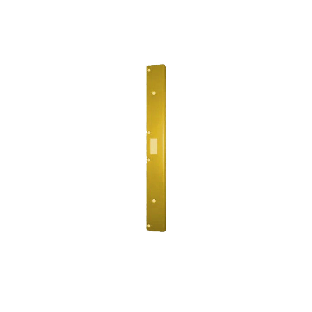 Don-Jo - AST-21381-BP - Single Hole Security Strike 13 Gauge Steel 18 Height and 1-3/8 Width with Cylindrical Lock or Deadbol - BP (Bright Brass Plated Clear Coated Finish)